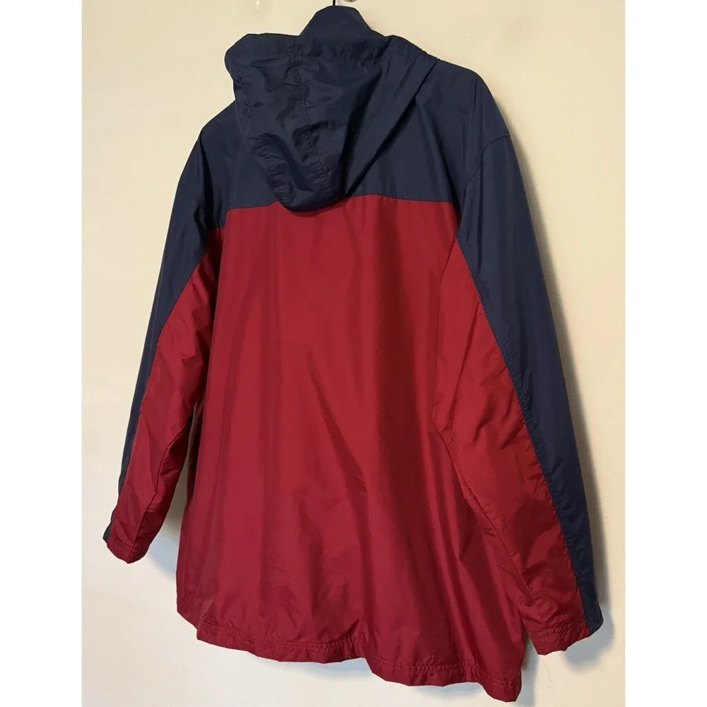 Vintage Men's Nike Tracksuit XL Maroon Blue Colorblock Windbreaker Pants Y2K